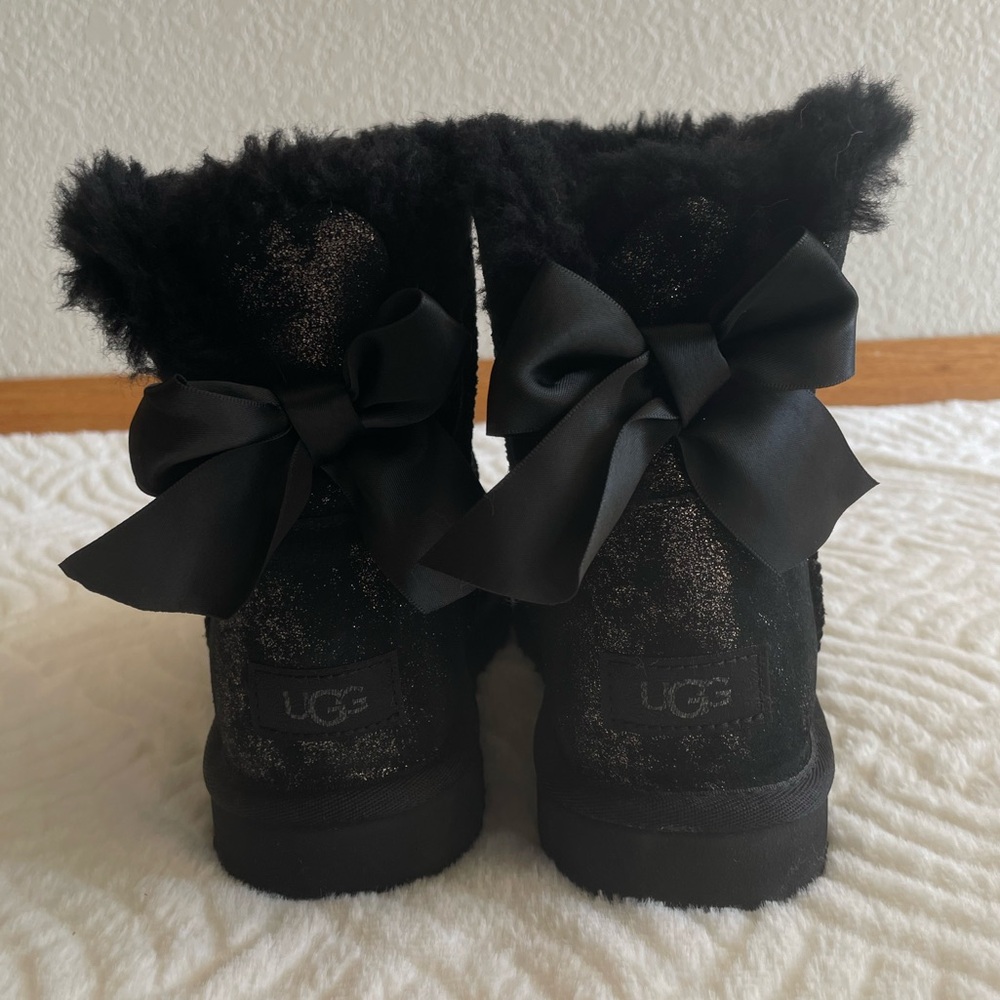 UGG Mini Black Bow Boots